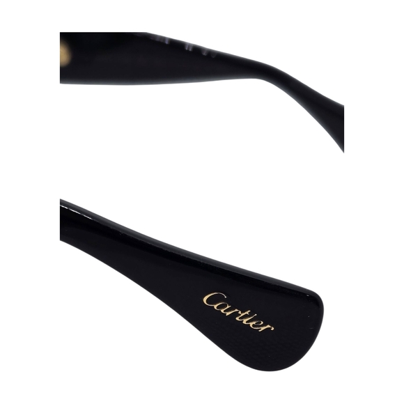 Chic Black Sunglasses with Gold Accents - Picture 6 of 9